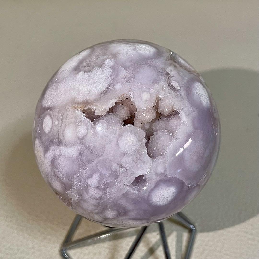 桜瑪瑙 カーネリアン 共生 スフィア フラワーアゲート 置物 64.6mm 桜瑪瑙 カーネリアン 共生 スフィア フラワーアゲート 置物 64.6mm 桜